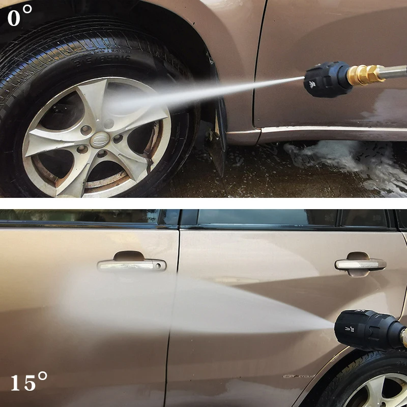 

5 in 1 nozzle high pressure washer nozzle in one piece G1/4 male connect quick realease adaptor car washer gun