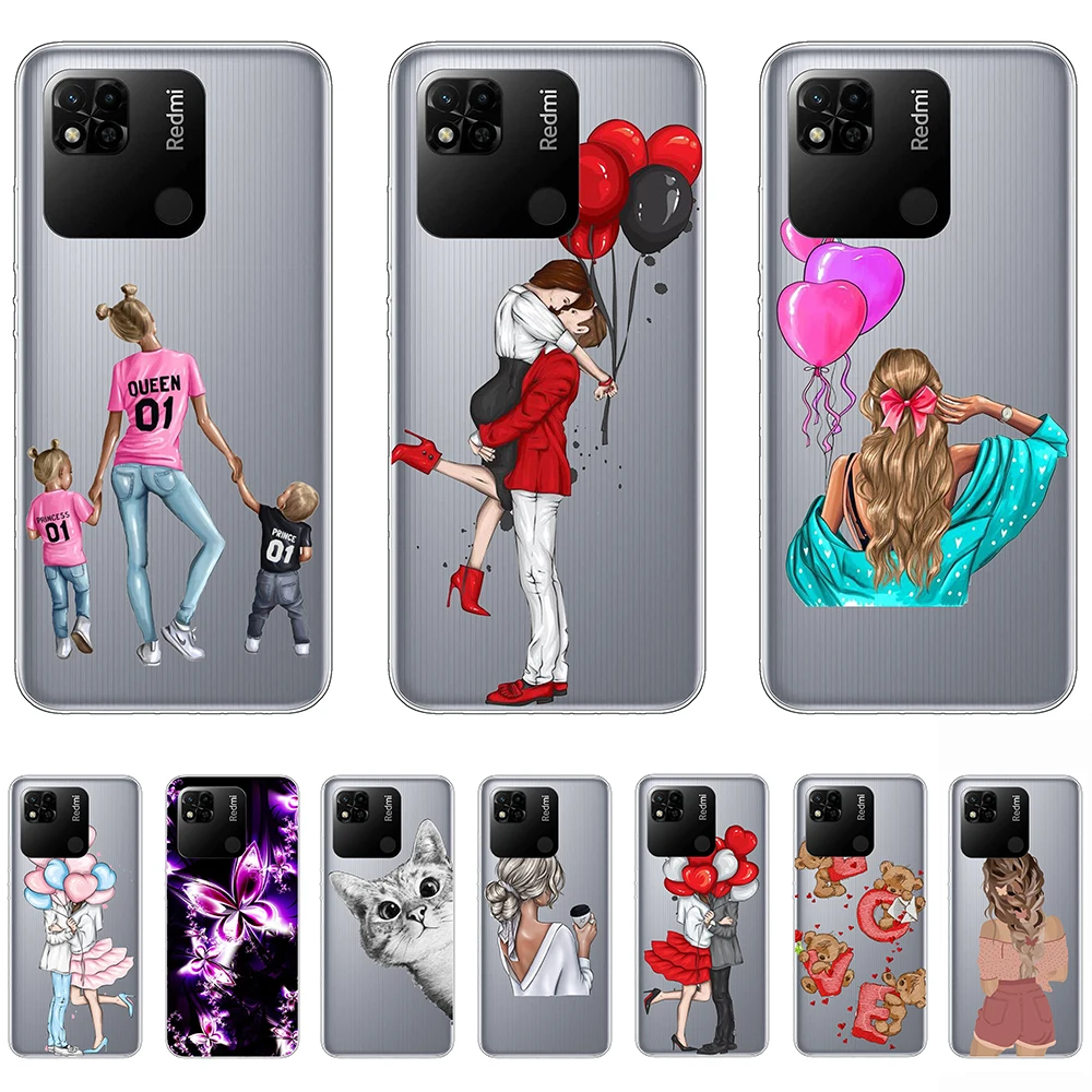 

Case for Xiaomi Redmi 10A Silicon Shell Cases 6.53inche shockproof transparent Tpu Bumper Anti-fall Full protection Bag