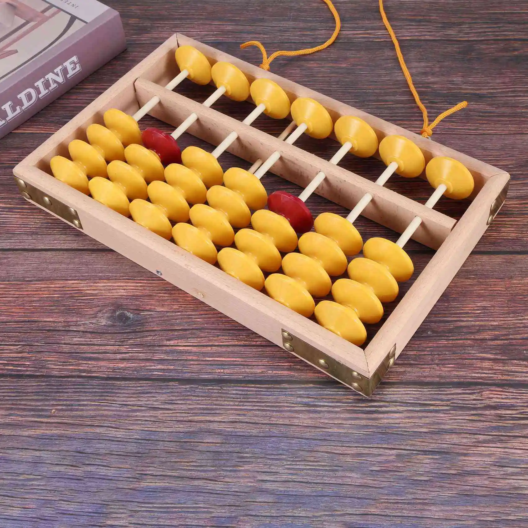 7-колонковый нескользящий Подвесной деревянный Abacus Chinese Soroban учебный инструмент