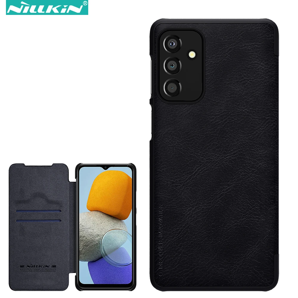 

Nillkin Qin Flip Leather Case for Samsung Galaxy M23 / F23 5G, Luxury Business with Card Slot Back Cover