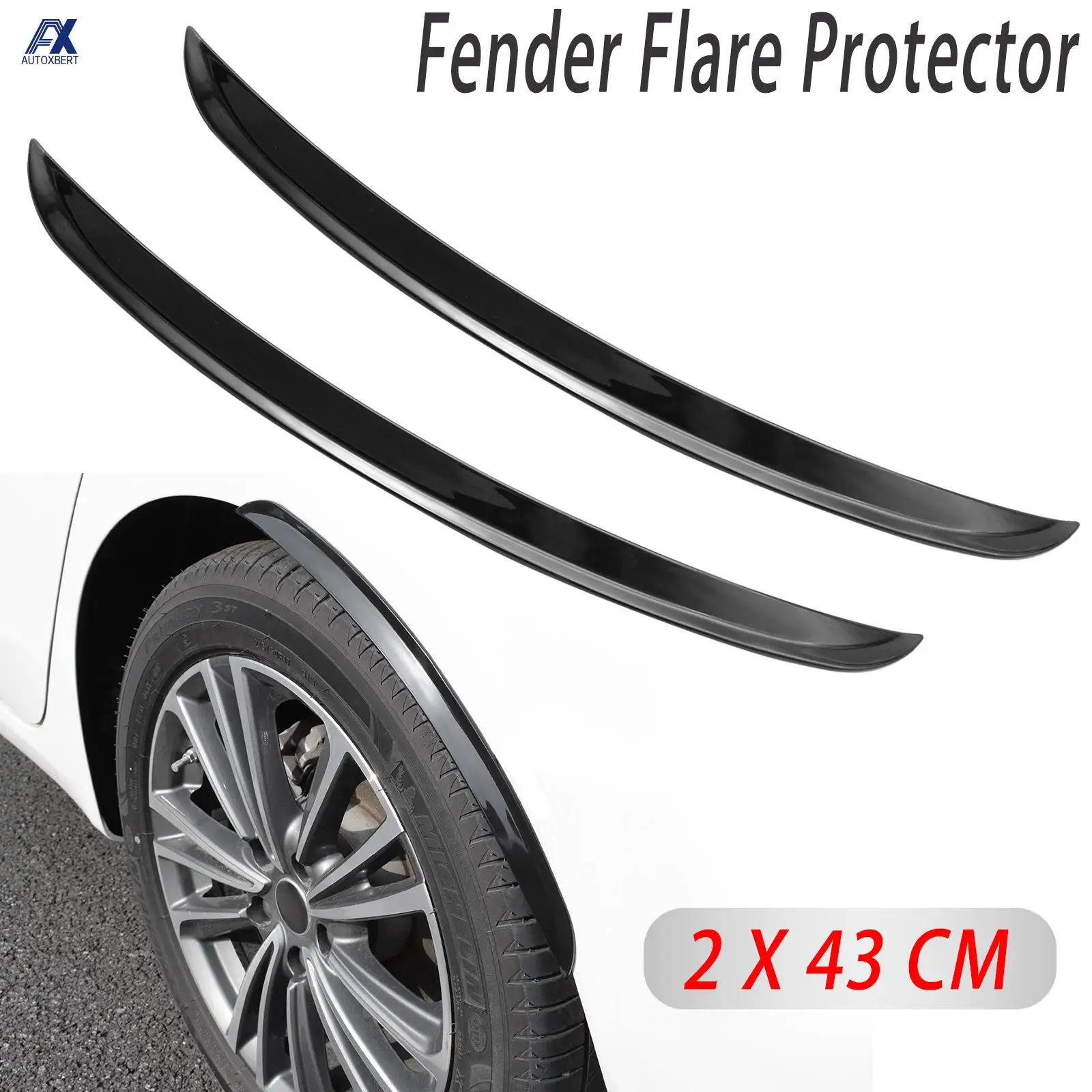 4PCS Universal Car Fender Flares Arches Wing Expander Arch Eyebrow Auto Mudguard Wheel Lip Body Kit Protector Cover Mud Guard |