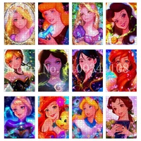 puzzle adult kids jigsaw puzzles sparkling fantasy disney princess cartoon portrait puzzles gift box packaging child toys games