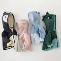 girls fleece coat boys coat autumn and winter clothes childrens baby plush hooded top baby clothes winter jacket
