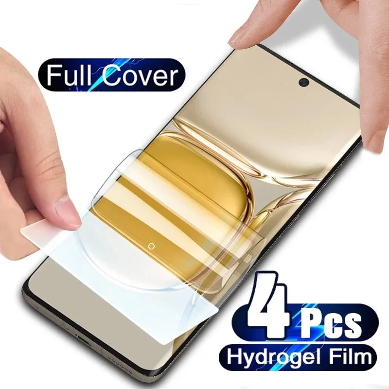

4PCS Full Cover Hydrogel Film for Huawei P30 P40 P20 Lite P50 Pro Screen Protector for Huawei Mate Nova30 20 40 50 Pro Lite Film