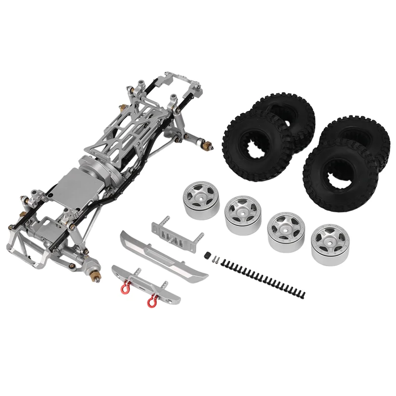 

Aluminum Alloy Assembled Frame Chassis Kit for Axial SCX24 AXI00002 Wrangler JLU 1/24 RC Crawler Car Upgrade Parts 2