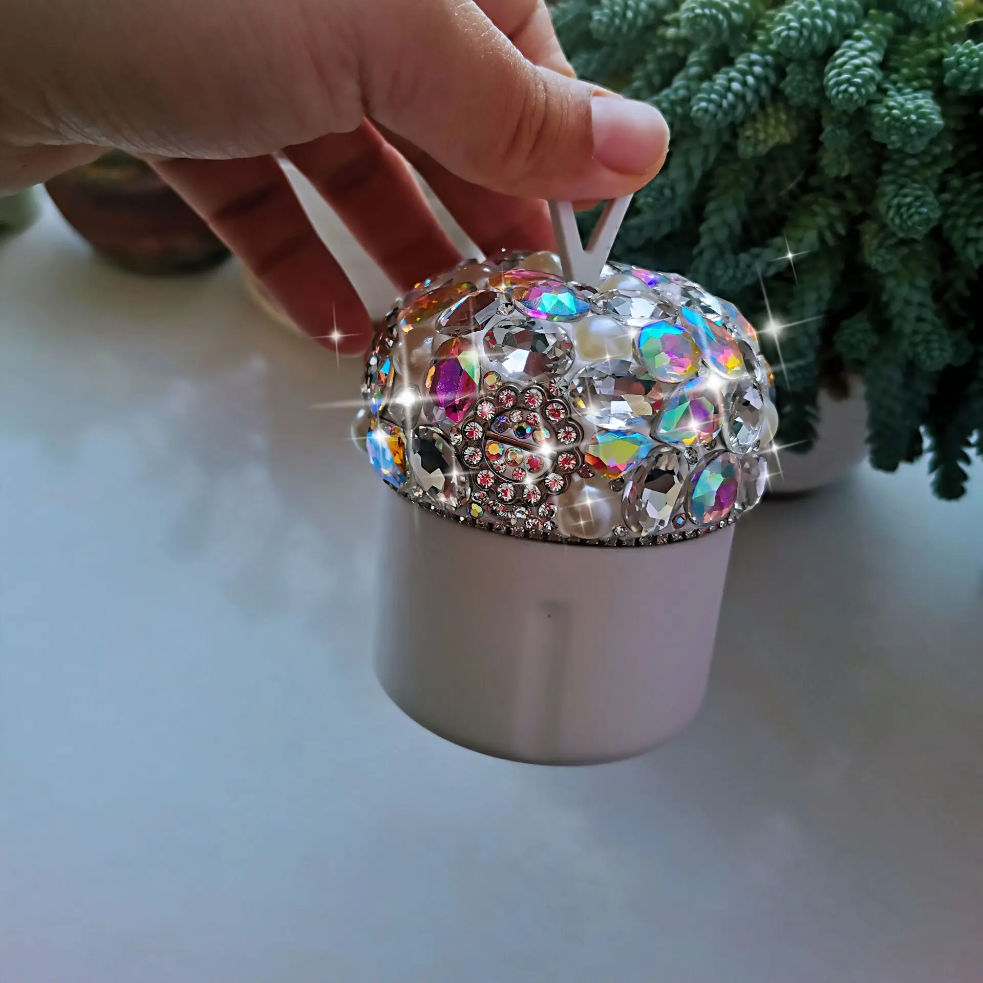 Роскошная прозрачная косметическая губка Пыленепроницаемая коробка для