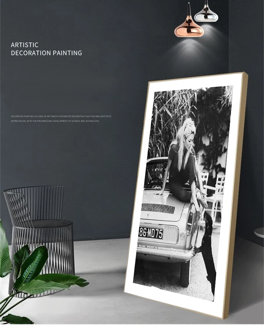 Черно-белая Настенная картина для гостиной современные декоративные картины