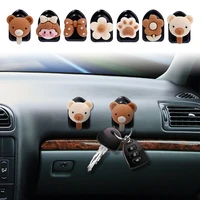 cute cartoon hook universal multifunctional seat back hook car creative storage accessories brown invisible hook