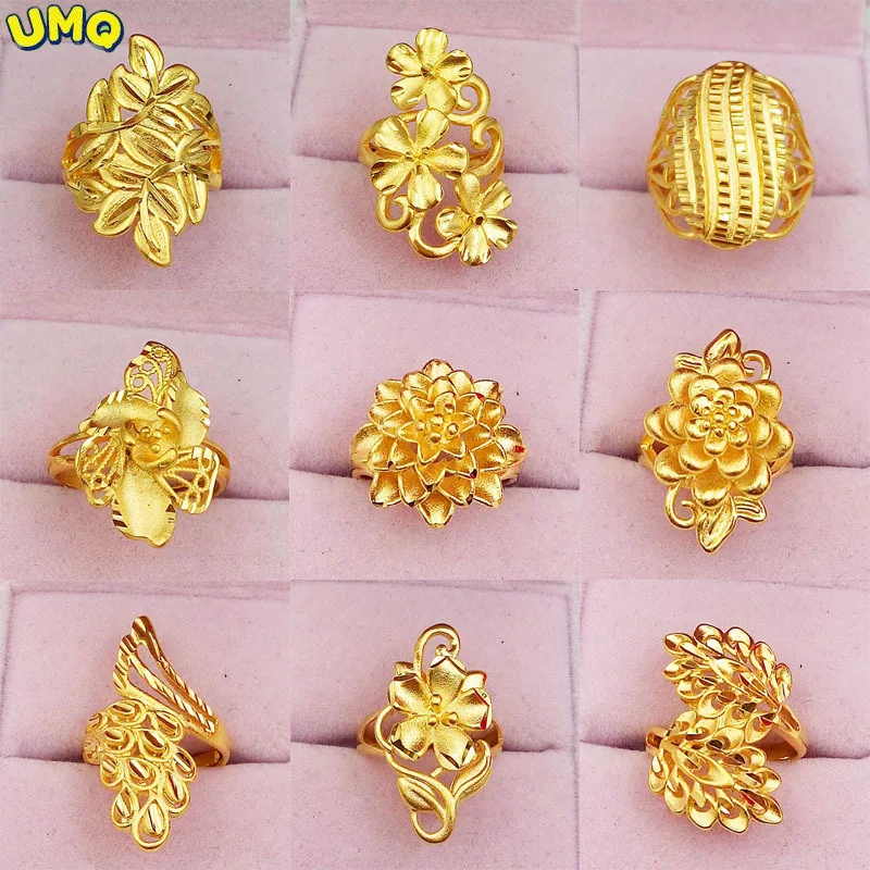 

Женское кольцо из чистого золота 100% пробы, 18 К, 999 пробы