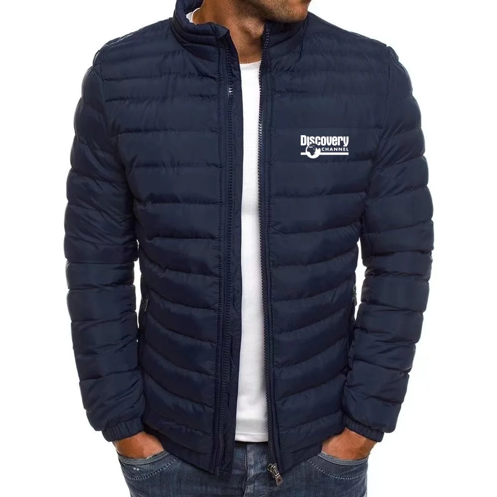 

Discovery 2022 New Fashion High Quality Men's Warm Windproof Cotton Jacket Fashion Casual Hooded Thick Printed Cotton Jacket