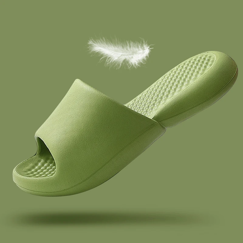 

Summer Home Indoor Women Slippers Platform EVA Non-slip Massage Heel Beach Outside Sandals Bathroom Quick-drying Ladies Shoes