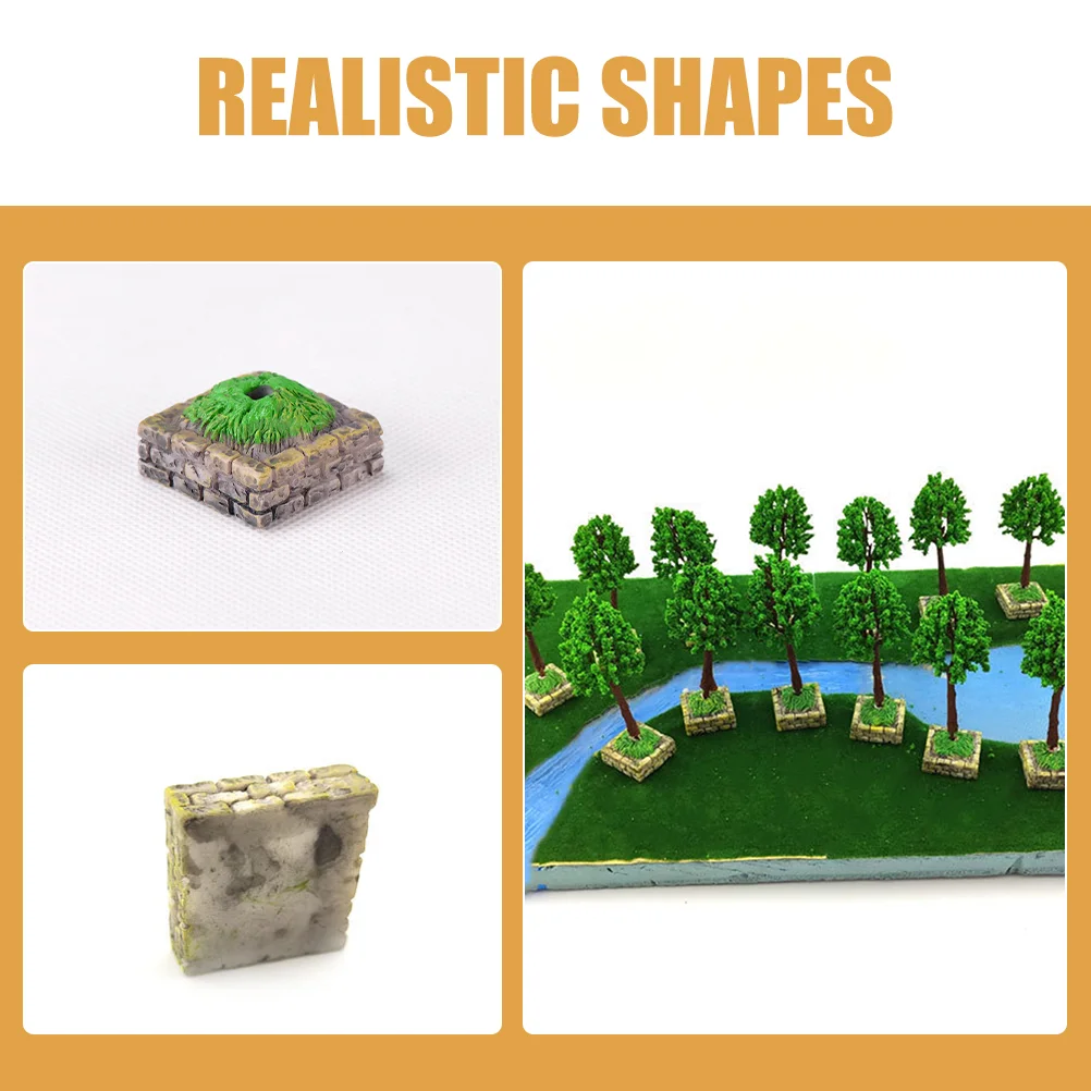 10 шт. дерево алтарь база игрушечный стол аксессуар песчаная модель пират пластик
