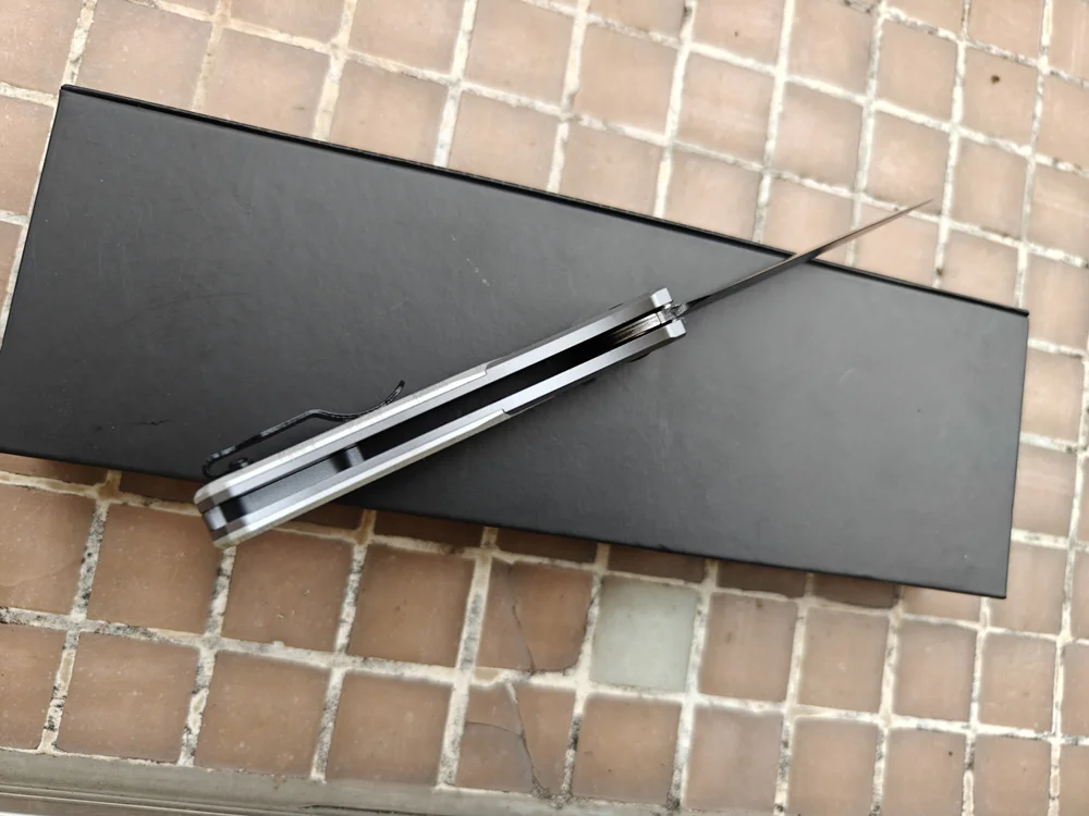 Фото JUFULE KITH Bugout 535, шарикоподшипники с алюминиевой ручкой Mark M390, карманный инструмент EDC, тактический складной нож для кемпинга, охоты, рыбы №5