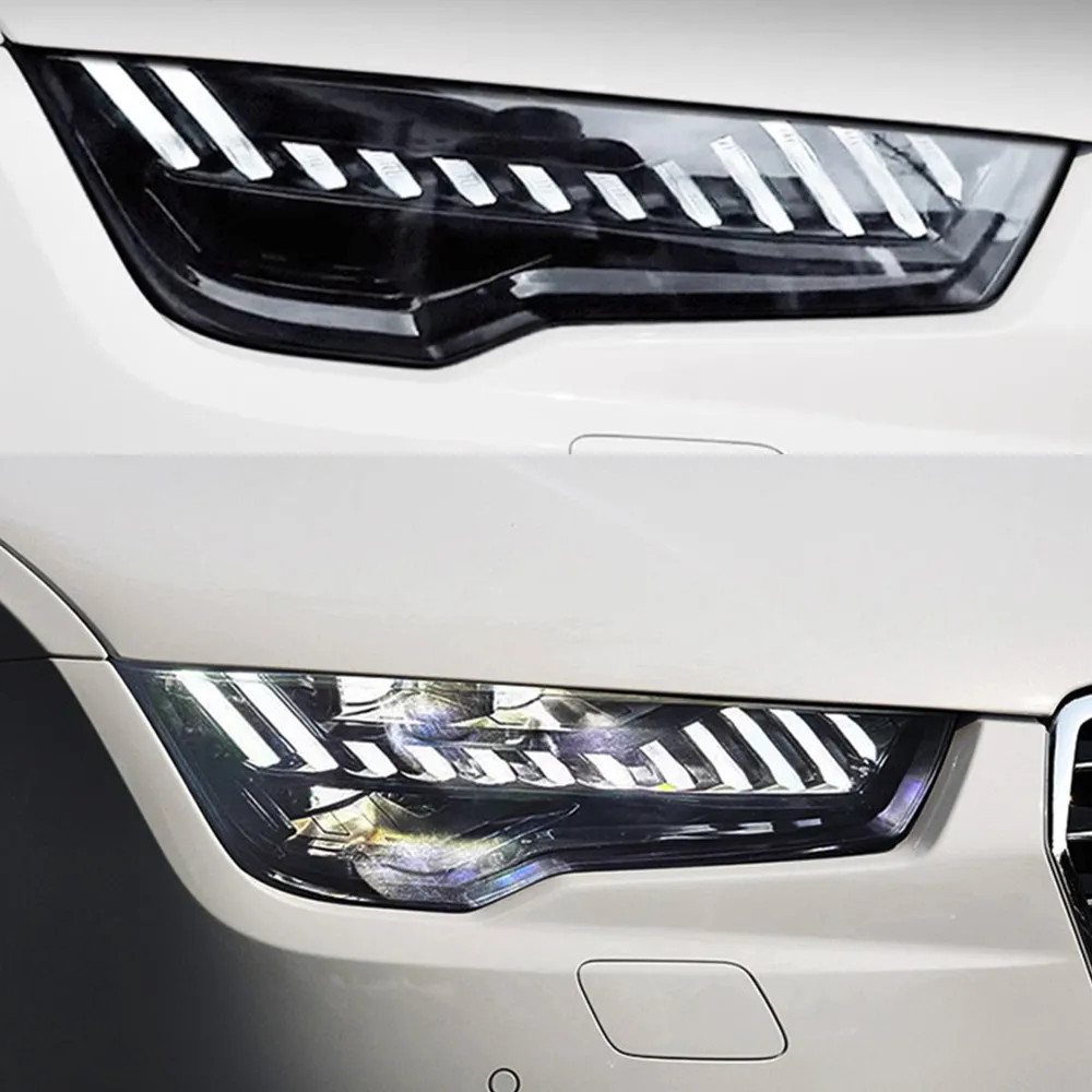 Фото Автомобильные аксессуары для Audi A7 светодиодные фары 2011-2018 RS7 обновление светодиодных передних DRL указателей поворота проектор в сборе №2
