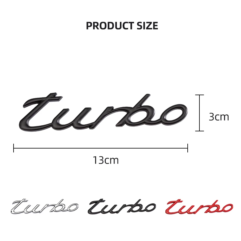 3D наклейка на автомобиль модифицированная ограниченная серия турбо-логотип