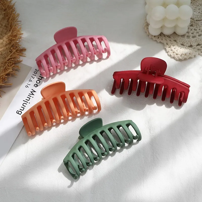 Крупные корейские заколки для волос модные акриловые женщин и девушек