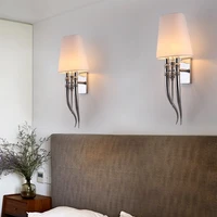 northern europe simple iron work antelope horn creative led wall lamp modern iron art restaurant living room bedroom lamps