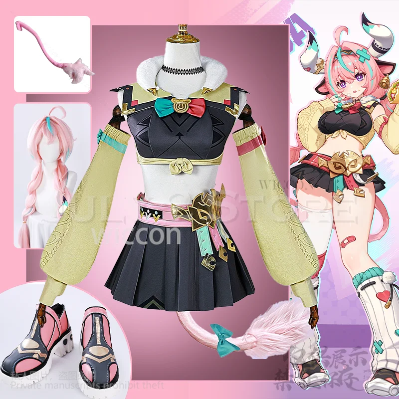 Фото Varesa Косплей Аниме Игра GENSHIN IMPACT Нижнее белье Сексуальный костюм Платье Jirai Kei Lolita Y2K Парики для девочек и женщин №1