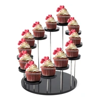 multi layer cupcake stand acrylic tiered serving round cupcake tower for party dessert stand for decoration cake stand