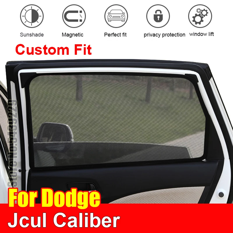For Dodge Jcul Caliber Car Sun Visor Accessori Window Cover SunShade Curtain Mesh Shade Blind Custom Fit