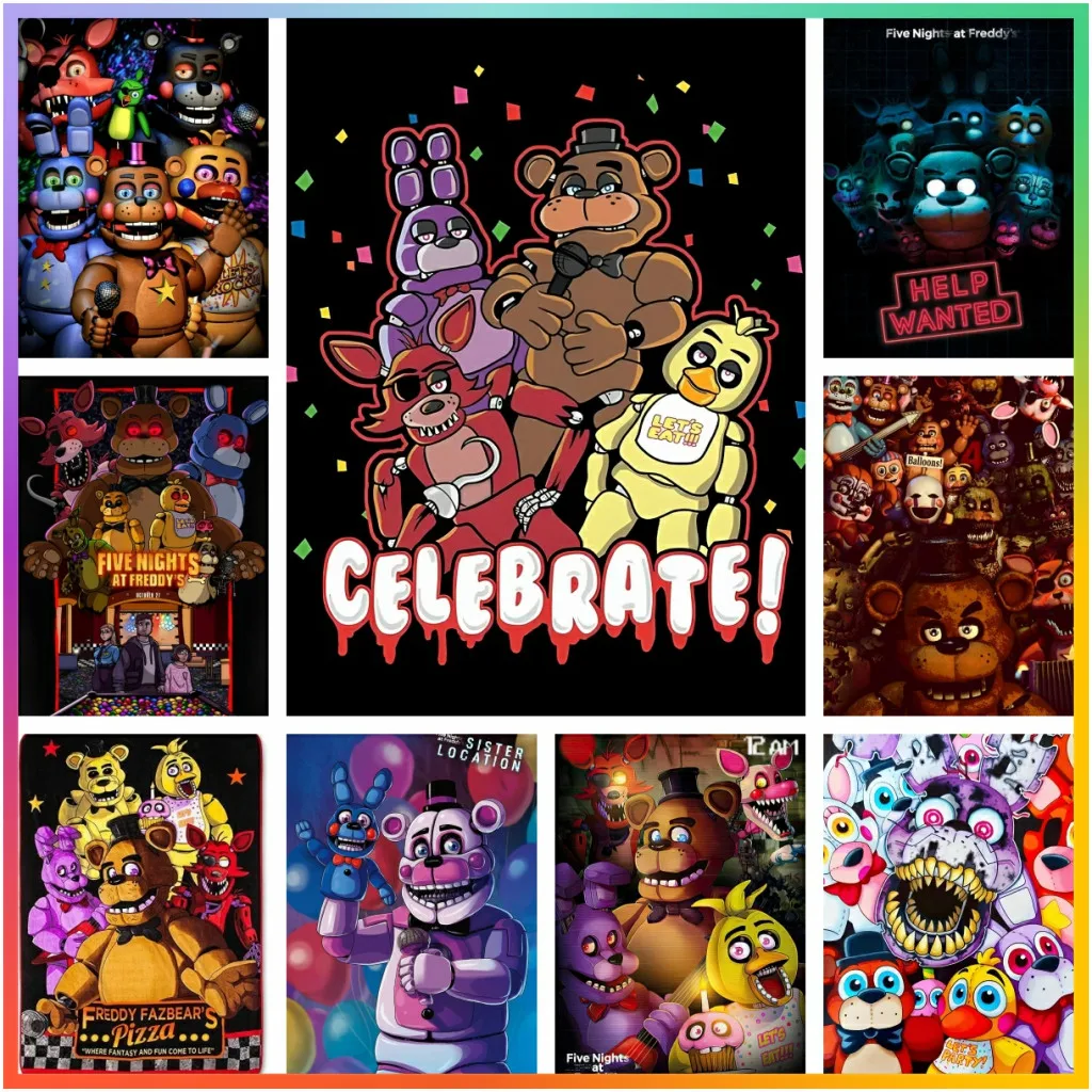 Набор для алмазной вышивки FNAF F-Five N-Nights At F-Freddys