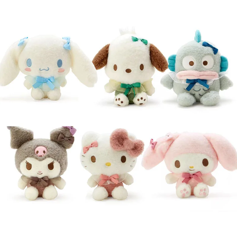 

Sanrio Kuromi Cinnamoroll Pachacco Hangyodon My Melody Cute Plush Doll Kawaii Fluffy Soft Stuffed Toy Home Decor Christmas Gifts