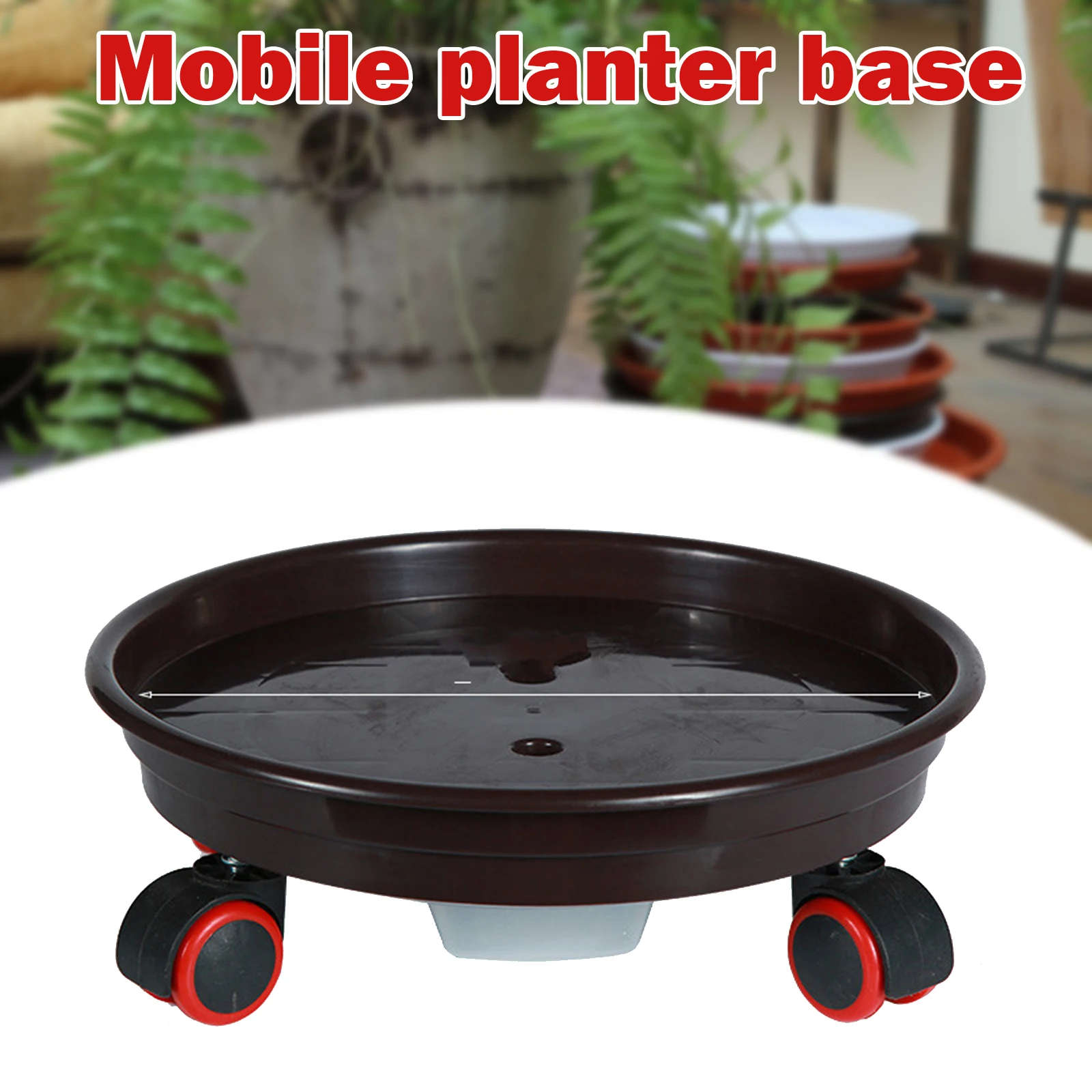 

New Movable Plant Stand Flower Pot Tray With Universal Wheel Heavy Duty Rolling convenient Flower Pot potted plant