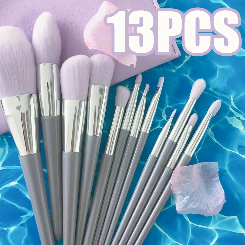 8-13Pcs Soft Fluffy Makeup Brushes Set for cosmetics Foundation Blush Powder Eyeshadow Kabuki Blending Makeup brush beauty tool