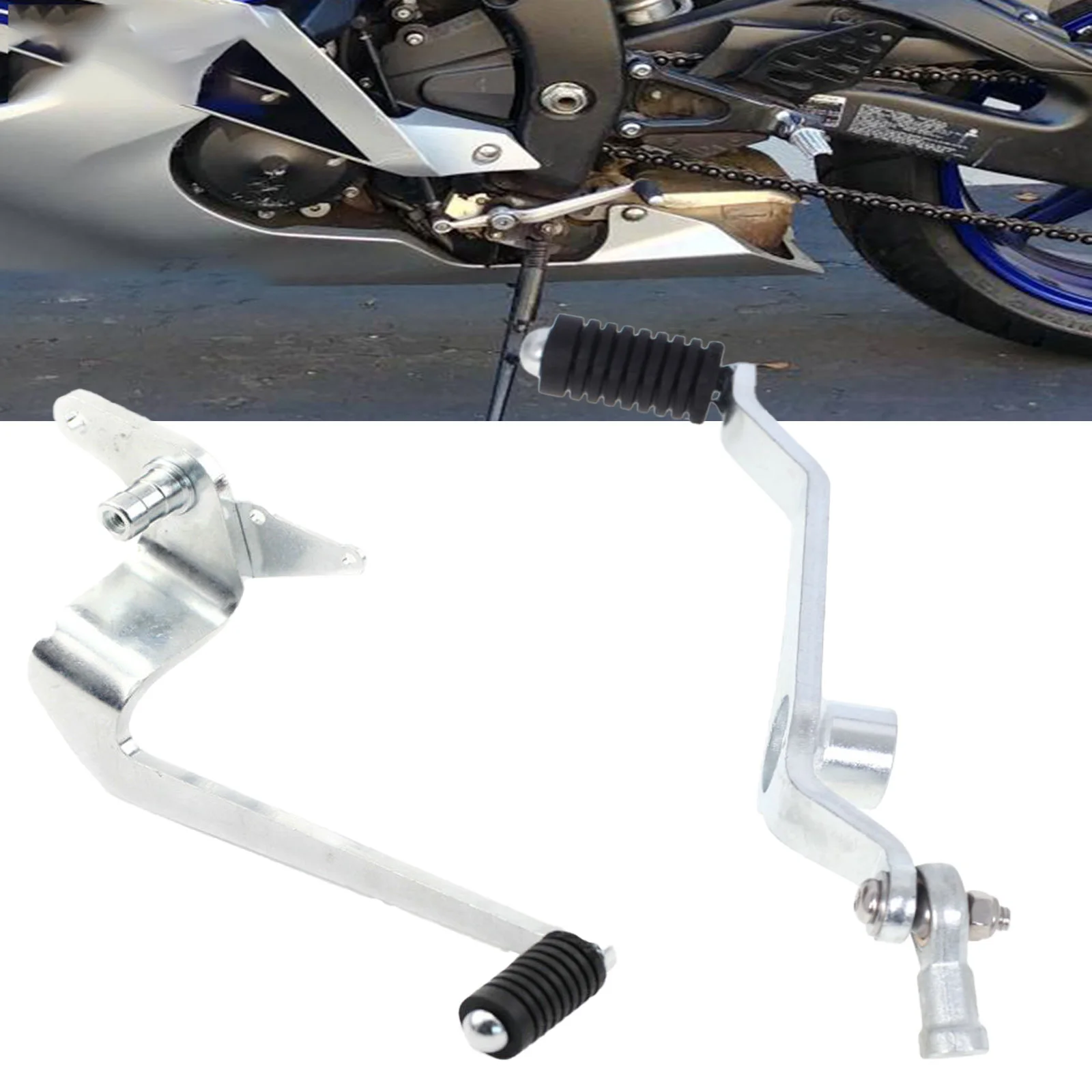 Фото Для мотоциклов Yamaha XJ6N XJ6 DIVERSION FZ-6R 2009-2017: Модифицированная педаль переключения передач из алюминия с ЧПУ, задний рычаг переключения, подножка (модифицированная) №1