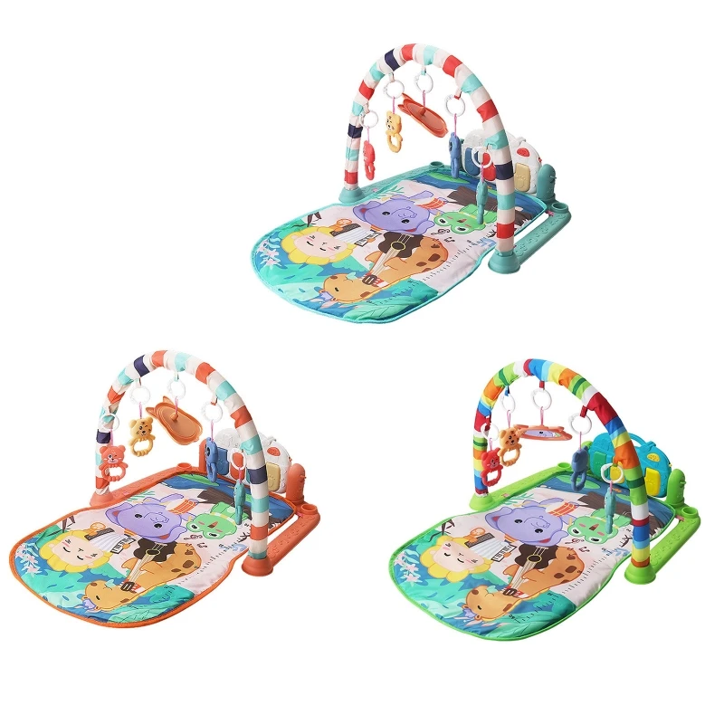 

Baby Gyms for Play Mats Toy Musical Kick Piano Toy for Tummy for TIME for w/ Rattles Bridge Breathable Mat for Baby 1/2/