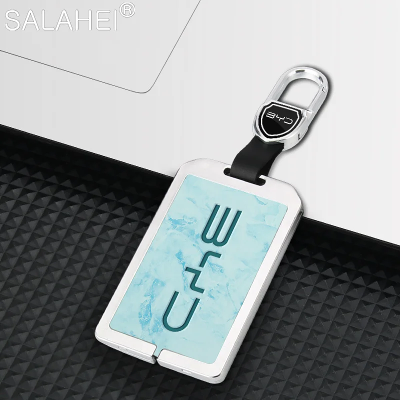 

Zinc Alloy Car Smart NFC Card Key Cover Case Bag Shell Holder Protector For BYD Tang DM Han EV Song PRO Qin PLUS DMI Accessories