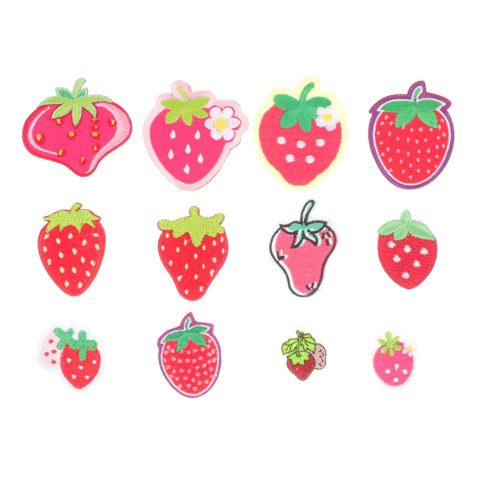 

On Iron Strawberry Clothing Embroidery Applique Fruit Appliques Sew Sewing Cartoon Diy Repair Embroidered Patch Decorative