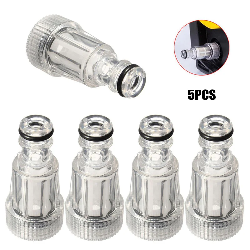 1/5PCS Thread Faucet Quick Connector Car Washing Machine Water Filter High Pressure Washer Garden Pipe Hose Adapter For K K2-K7