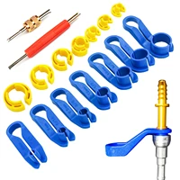 16pcs auto fuel lines angled disconnect tool ac fuel line disconnect tool air conditioner transmission oil cooler repair kit