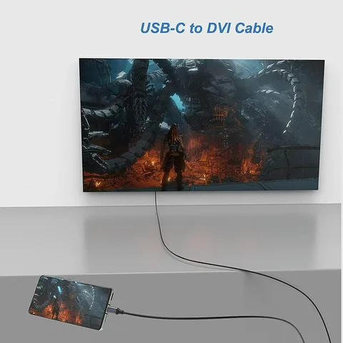 kebidumei USB C — DVI кабель для проектора