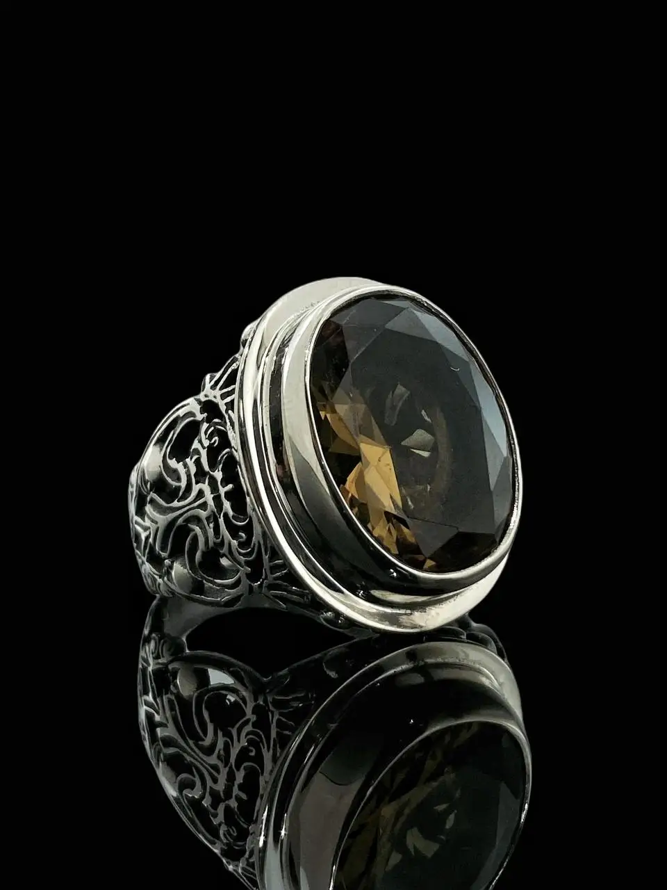 

Oval Zultanit Stone Hand Production 925 Silver Men 'S Ring