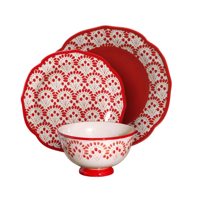 

Camping Betsy 12-Piece Dinnerware Set