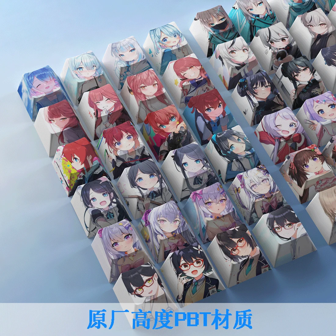 Аниме Синий Архив Takanasi Hosino Shirasu Azusa Мультфильм Симпатичная Niestandardowa Nical Клавиатура