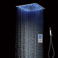 smart screen touch sus 304 bathroom thermostatic ceiling overhead rain shower