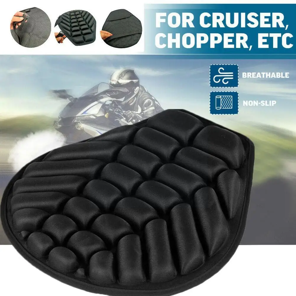

New Motorcycle Seat Cover Air Pad Motorcycle Air Seat Relief Protector Cushion Motorcycle Universal Pressure Cover Seats Ge C9P3
