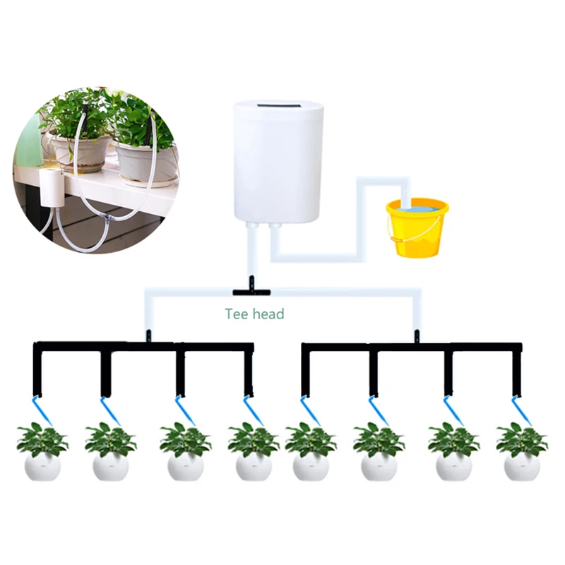

8/4/2 Head Automatic Garden Watering Equipment Plant Drip Irrigation Tool Home Irrigation Device Pump Timer System Outdoor