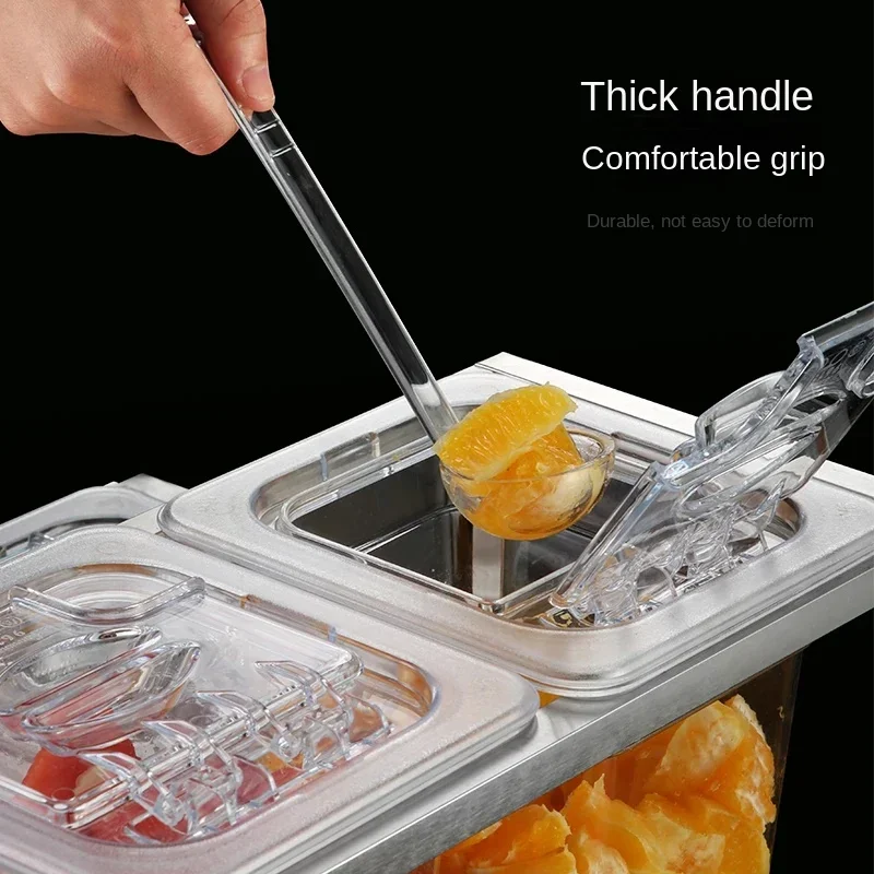 Прозрачные кастрюли GN из акрила прозрачные квадратные для еды выставочная