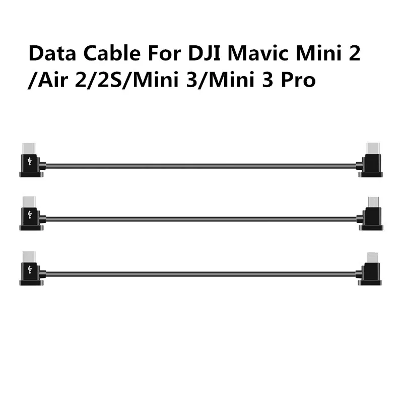 Фото Новый кабель для передачи данных для DJI Mavic 3/Air 2/2S/Mini 2/MINI 3 PRO Drone IOS Type-C Micro-USB-адаптер Проводной разъем Кабель для планшета и телефона №1