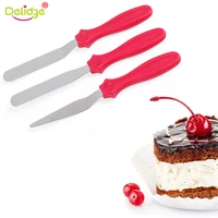 3pcsset cranked angled cake spatula palette knife cakes icing sugarcraft pastry diy fondant cake decorating kitchen tools