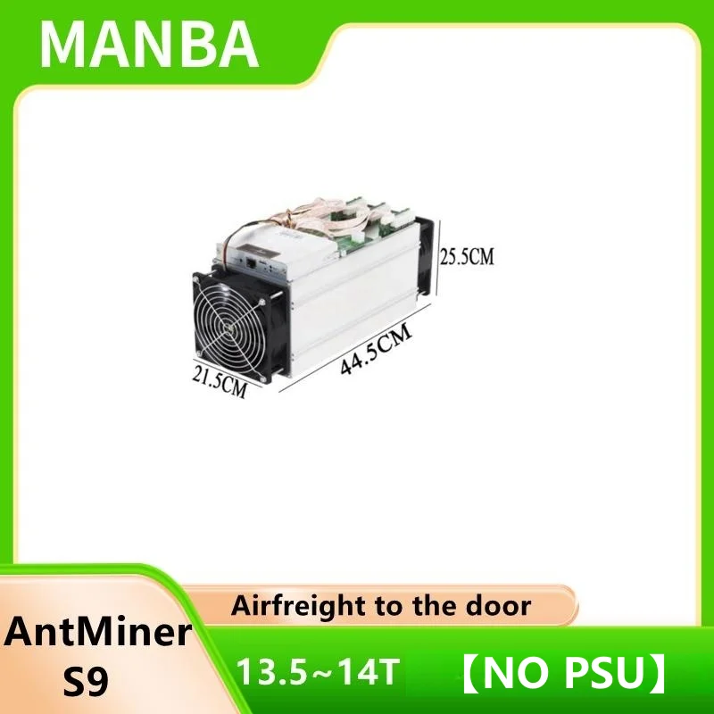 

Подержанный AntMiner S9 14T 14000Gh/s 14th/s без блока питания