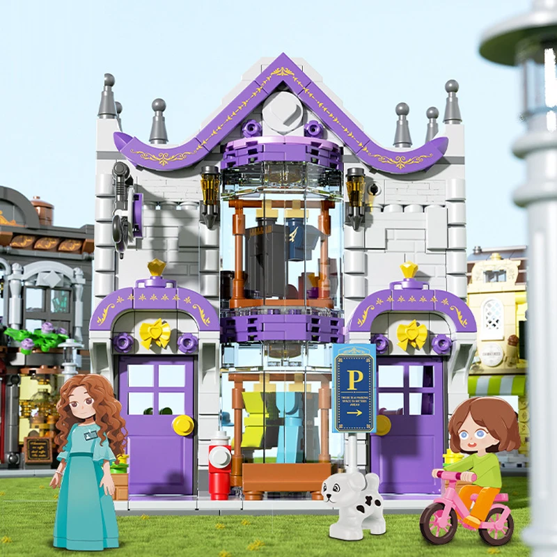 Модульные здания Магазин одежды Универмаг MOC Архитектурная модель Сборка