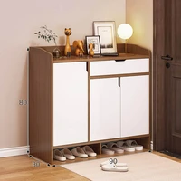 wood shoe cabinets organizer storage stand minimalist modern shoe cabinets white shelf armoires de salon furniture living room