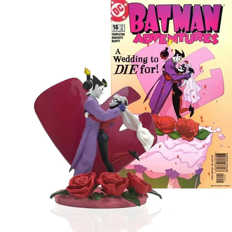 

DC Action Figure BATMAN Joker and Harley Quinn's Romantic Wedding Creative Tabletop Model Ornament Toys Birthday Gifts