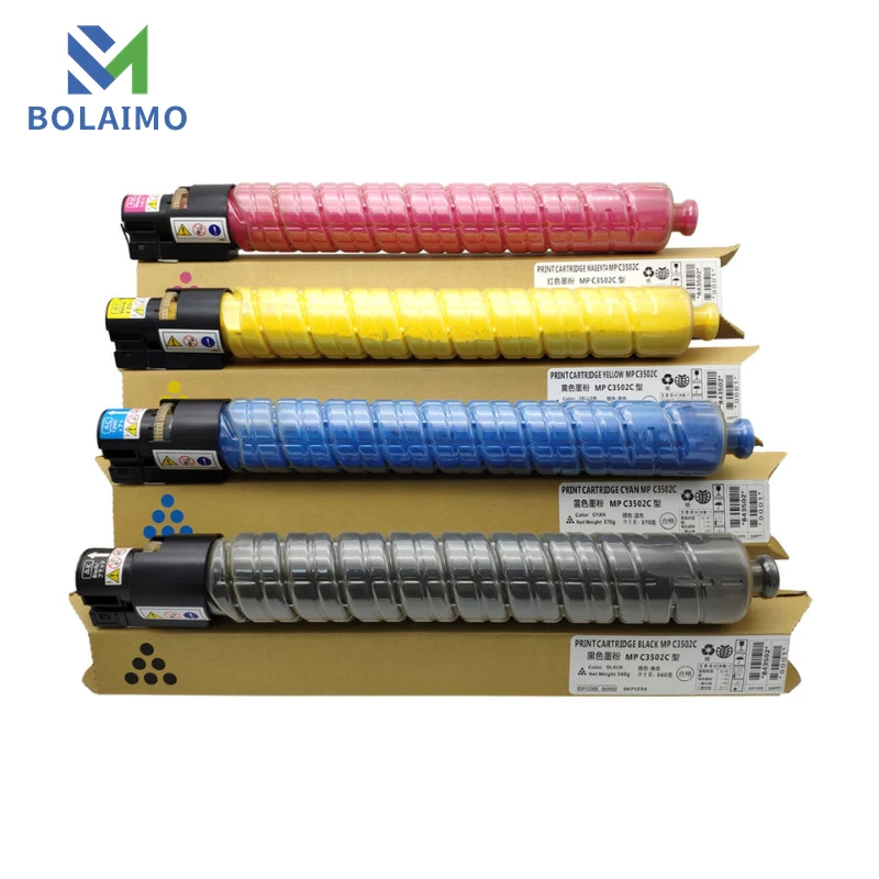 

1PCS MPC3502 toner cartridge Compatible for Ricoh Aficio MP C3002 C3502 High quality copier color toner 3502