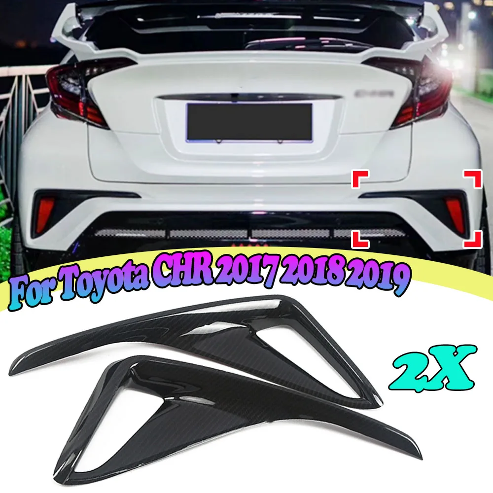 

Задний бампер для автомобиля, противотуманная фара, крышка из АБС-пластика, хромированная отделка, декоративная рамка для Toyota C-HR CHR 2017 2018 2019